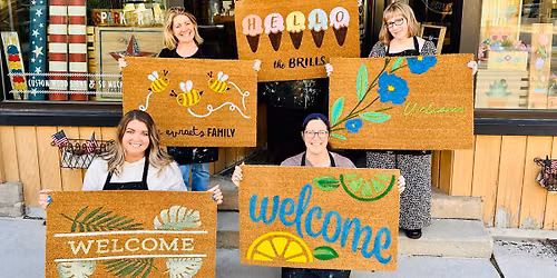 \ud83d\udd8c\ufe0fMats & Margaritas!!\ud83c\udfa8DIY Doormat Workshop