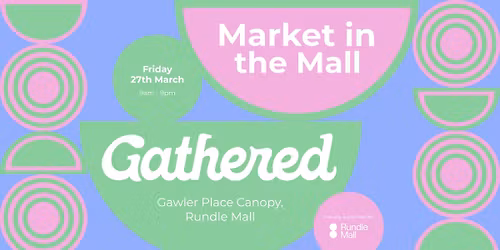 Gathered Market in the Mall