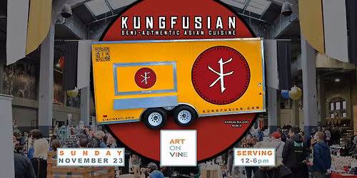 Kungfusian at Art On Vine Holiday Market at Rhinegeist Brewery