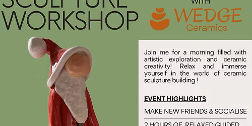 Christmas Ceramic Workshop for beginners - make your own Santa