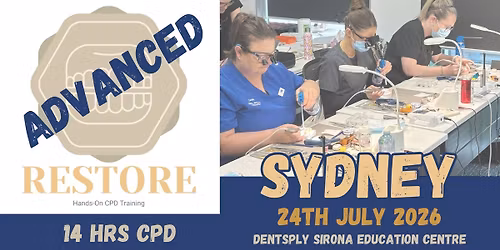 Sydney - RESTORE:Advanced Hands On Workshop