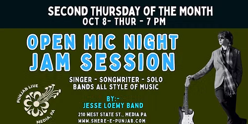 Open Mic Night \/ Jam Session ~ Jesse Loewy Band