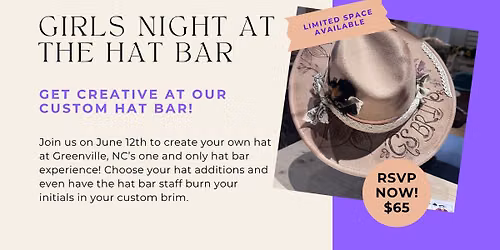 Girls' Night at the Hat Bar