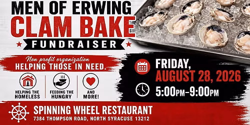 6th Annual Men of Erwing Clam Bake Fundraiser