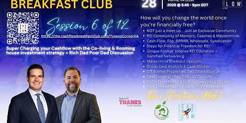 The Cash-Flow Breakfast Club - REI Education \/Networking Event \u2013 Tysons, VA