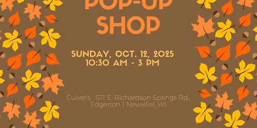Culver's Newville Pop-up Shop - October