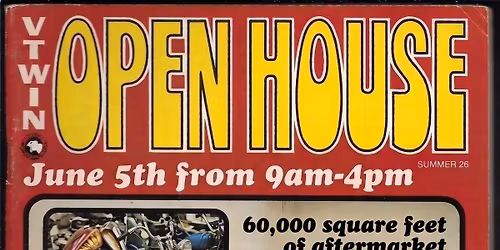 June 5 2026 Tedd Cycle Open House Warehouse Sale