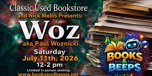 Books and Beeps featuring Woz aka Paul Woznicki!