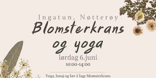 \ud83c\udf3f Blomsterkrans & Yoga \u2013 en sommerdag p\u00e5 l\u00e5ven \ud83c\udf3f