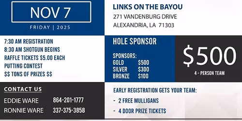 5th Annual Golf Benefit Golf Tournament \u26f3\ufe0f