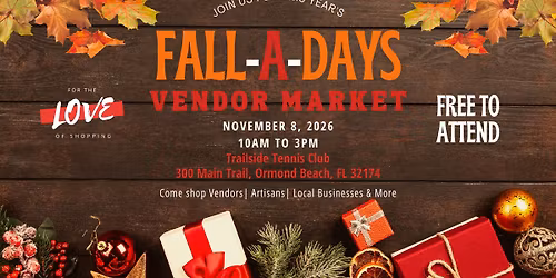 Fall-A-Days Vendor Market