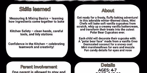 Mini Chef "Frosty Friends Polar Bear Cupcakes"