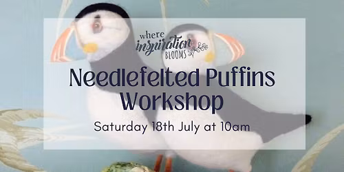 Needlefelted Puffins
