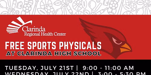 Free Sports Physicals at CHS by CRHC
