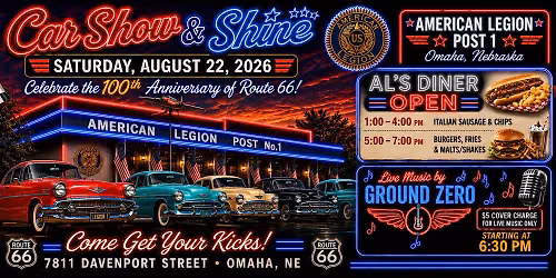 "Route 66" 100th Anniversary Celebration Auto Show & Shine and Dance