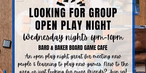 Looking for Group: Open Board Game Play Night