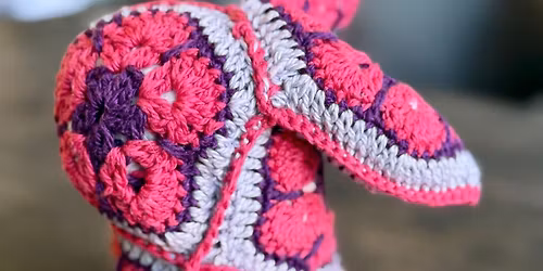 Make This Cute Crochet African Flower Bunny