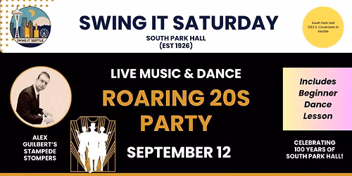 Swing It Saturday - Roaring 20s Party w\/ Alex Guilbert's Stampede Stompers
