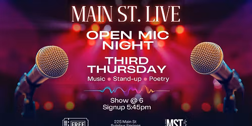 MST Live - Open Mic Night