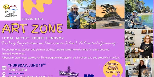 Art Zone featuring Leslie Lendvoy