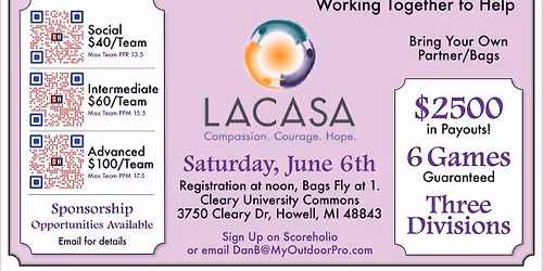Cornhole for a Cause - LACASA - 2026