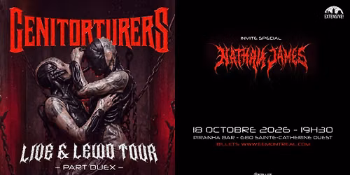 Genitorturers + Nathan James | Montr\u00e9al 