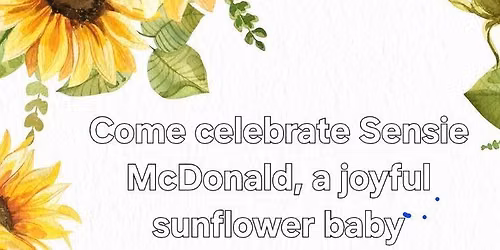 sunflower baby shower