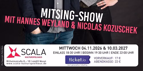 WESEL SINGT - Mitsing-Show von und mit Hannes Weyland