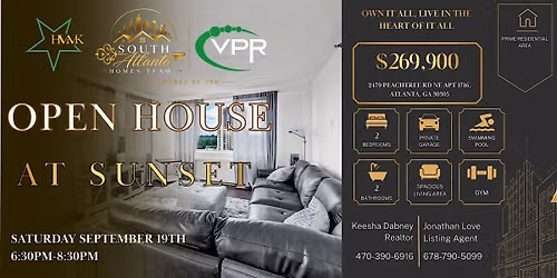 OPEN HOUSE @ Sunset  | 17TH-FLOOR CORNER CONDO  in  BUCKHEAD