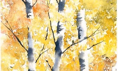 *Offsite Class* Watercolor Magic: Fall Trees and Bonus Succulents Art Class