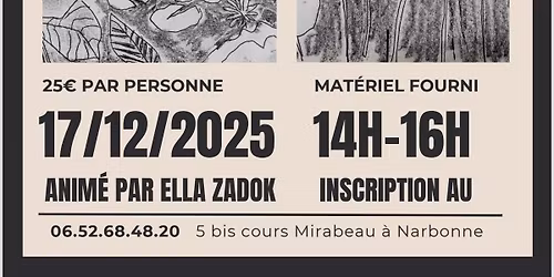 Atelier monotype avec Ella Zadok