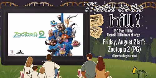 Movies on the Hill! Zootopia 2 (2025) (PG)