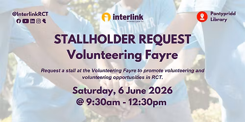 STALLHOLDER REQUEST Volunteering Fayre