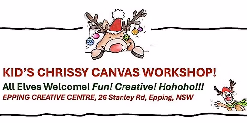 Christmas Kids  Art and Canvas Class