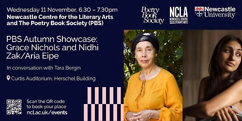 PBS Autumn Showcase: Grace Nichols, Nidhi Zak\/Aria Eipe and Don Mee Choi