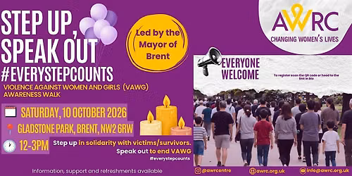 Step Up, Speak Out. Violence Against Women and Girls Awareness Walk
