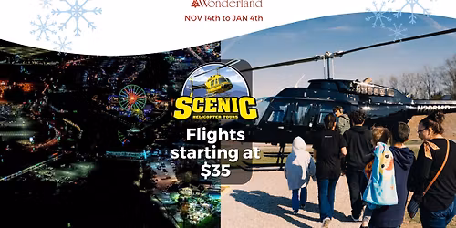 Shadrack's Christmas Wonderland in Sevierville | Helicopter Rides Starting at $35