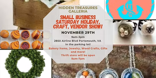 Small business Saturday holiday, craft and vendor show