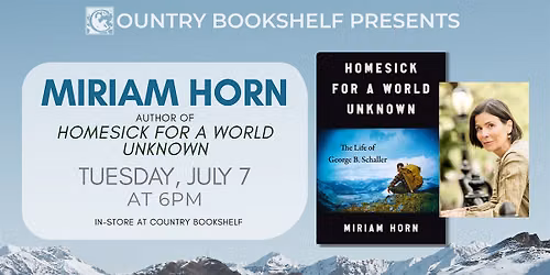 Author Talk with Miriam Horn