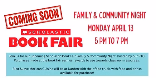 Scholastic Book Fair - Family & Community Night!