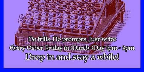 Writing Gets Lonely: Open Writing Studio (4\/17)