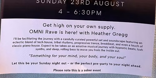 Sober Rave @ Holding Space, Shipley
