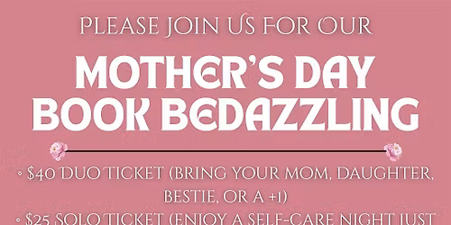 Mother's Day Book Bedazzling