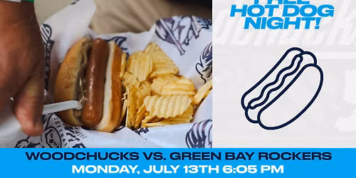 Monday, July 13 - Free Hotdog Night! 