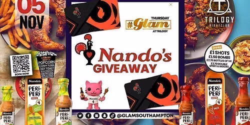 \ud83d\ude3b Glam Thursdays | \ud83c\udf36\ufe0f GLAM NANDOS!! \ud83c\udf36\ufe0f Southampton's Best Student Night! \ud83d\ude3b \u00a31 Shots All Night! \ud83e\udd43