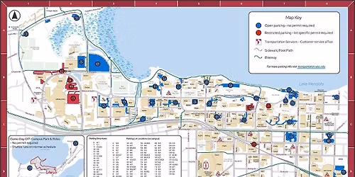 PARKING: Wisconsin Badgers vs. Washington Huskies