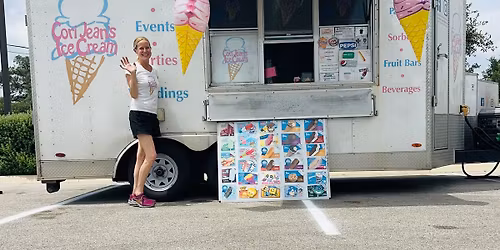 Cori Jean Ice Cream Serving at Weston Oaks Community Pool
