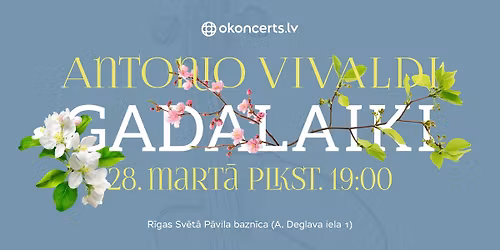 Antonio Vivaldi "GADALAIKI" | 28.03.2026