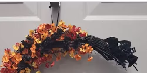 Autumn wreath making.