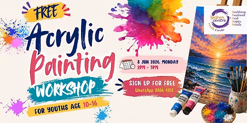 Youth Acrylic Painting Workshop (10-16 years old)